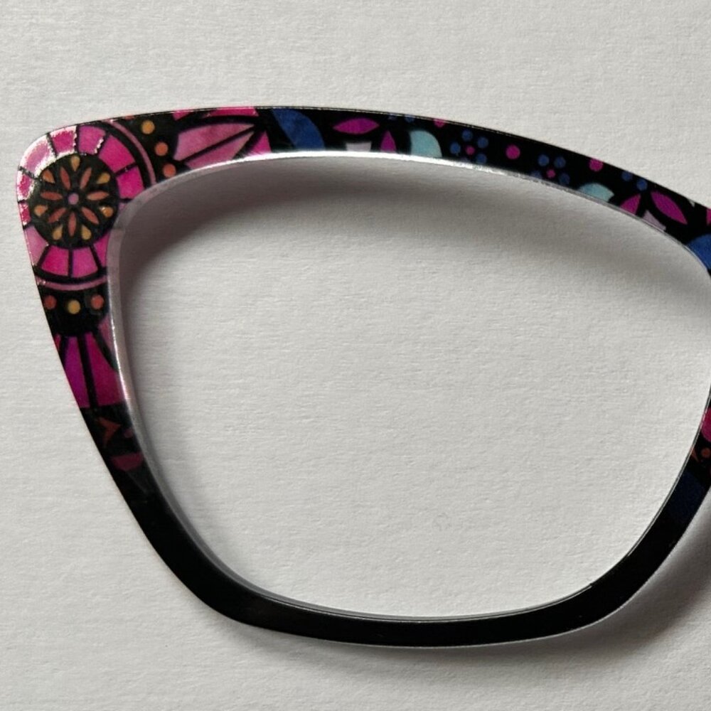 Pair Eyewear toppers Cathedral Stained Glass for Wanda frame